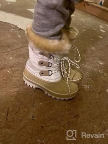 img 6 attached to Warm And Cozy Faux Fur-Lined Snow Boots For Boys & Girls By DREAM PAIRS