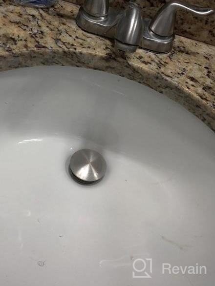 img 1 attached to Say Goodbye To Clogged Drains With KES Anti-Clog Sink Drain And Hair Catcher, Brushed Nickel Finish review by Adam Quintana