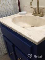 картинка 1 прикреплена к отзыву 🚰 TRUSTMI Brushed Gold Bathroom Faucet: 2 Handle Lavatory Sink Faucet with Pop Up Drain and Water Supply Lines от Kholar Irvine