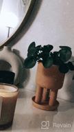 img 1 attached to Set Of 2 - 4.5" Terracotta Clay Plant Pots W/ 3 Legs & Saucer | Indoor Succulent Planters review by Jonathan Waritani