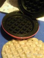 img 1 attached to Compact Design Mini Waffle Maker - Perfect For Breakfast, Desserts & More! review by Jason Bellman