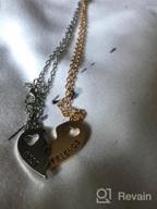 img 1 attached to 💕 SEO-Optimized BFF Friendship Necklace Set for 2 - Best Friend Necklaces, Matching Heart-BFF Gifts, Best Friends Forever Pendant Necklaces Set review by Karen Mogel
