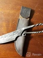 img 1 attached to Norse Tradesman Viking Knife With Boar'S Head Hilt & Leather Sheath - 5.5" Carbon Steel Blade review by Jake Hill