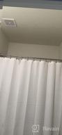 img 1 attached to 🚿 Amazer Spring Tension Shower Curtain Rod - 54-90 Inches, Rust-Resistant, White review by Rich Montgomery