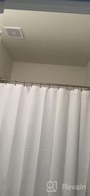 img 8 attached to 🚿 Amazer Spring Tension Shower Curtain Rod - 54-90 Inches, Rust-Resistant, White