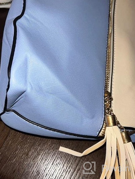 img 1 attached to 👜 4pcs Set of Women's Fashion Handbags Wallet Tote Bag Shoulder Bag Top Handle Satchel Purse review by Eddie Kittylovin