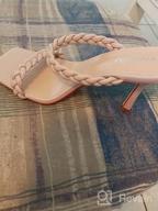 img 1 attached to Step Up Your Style: Women'S Sexy Double Braided Strap Heeled Sandals By Vivianly review by Ricky Brooks