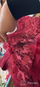 img 5 attached to Weileenice Костюм Принцессы 5-6 лет: 👗 Элегантная Бордовая Одежда для Девочек, Вдохновляющая Воображение