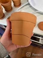 img 1 attached to Stylish And Practical: 6-Pack Vensovo 4-Inch Metal Plant Pots With Saucers And Drainage Hole For Perfect Planting And Weddings review by Justin Buck