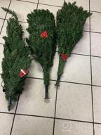 картинка 1 прикреплена к отзыву 🎄 SHareconn 4ft Premium Prelit Artificial Hinged Slim Pencil Christmas Tree - Full Branch Tips with 100 Warm White & Multi-Color Lights - Top Choice for X-mas Decorations (4 FT) от Steven Bush