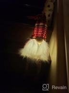 img 1 attached to HAUMENLY Swedish Christmas Gnome Lights, Scandinavian Tomte With Legs, 6 Hours Timer, Holiday Home Party Decoration (A) - Pack Of 2 review by Dylan Hohd