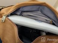 img 1 attached to 📷 Evecase Large Canvas Messenger SLR/DSLR Camera Bag with Rain Cover – Ideal for Digital Cameras, Laptops, and Accessories – Gray review by Pavan Cormier