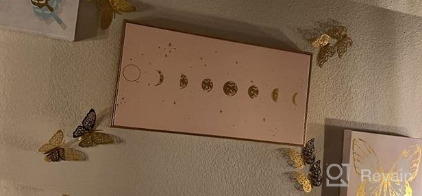 img 1 attached to Rose Gold 3D Butterfly Wall Decor - 24Pcs, 2 Styles & 3 Sizes | Party/Wedding/Nursery Room DIY Decoration review by Allen Tchida