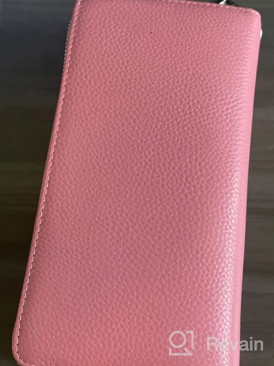 img 1 attached to Secure Your Essentials With SENDEFN'S RFID Blocking Leather Large Wallet For Women - Phone Wristlet And Card Holder! review by Satsuki Silva