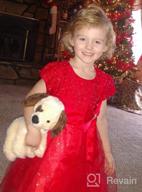 картинка 1 прикреплена к отзыву Элегантное платье для маленьких девочек на Рождественскую вечеринку с бантом из атласной кружевной фатиновой ткани - подходит для роли подружки невесты, свадебных торжеств, возраст 2-8 лет от Bridgett Walls