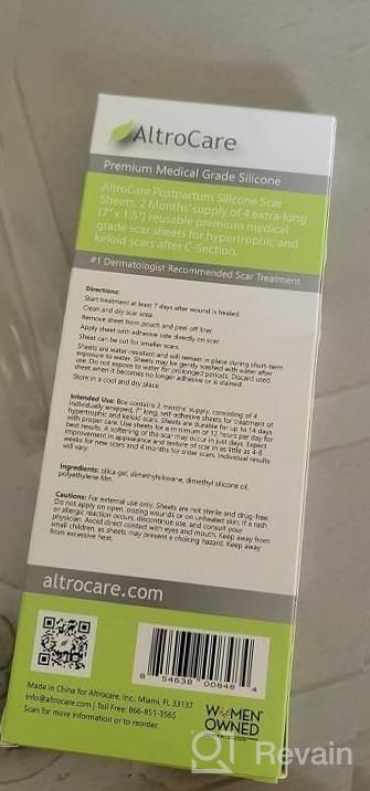 img 1 attached to AltroCare C-Section Scar Sheets - Medical Grade Silicone, 4 Extra Long (7 Inch) Wrapped Sheets For Hypertrophic And Keloid Scars (4-Pack) review by Rebecca Smith
