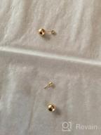 img 1 attached to 👂 Ritastephens 14k Yellow Gold Ball Stud Earrings with Screw Backs - Available in 3-7mm Sizes review by Charlotte Manning