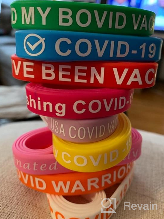 img 1 attached to 🌈 Colorful Waterproof Silicone Wristbands: 36-Piece Set for Adults, Teens, and Youth - Chic Style review by Vinay Mickel