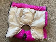 img 1 attached to Didog Winter Small Dog Coats: Waterproof, Warm & Harness Compatible For Puppy & Cat Walking Hiking - Red (Chest 13") review by Brian Nicholas