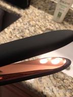 img 1 attached to Thin Flat Iron For All Hair Types With Dual Voltage, Professional Hair Straightener Titanium Flat Iron For Hair: Hair Straightening And Curling Iron 2 In 1 With 1 Inch Plates, Black review by Jonathan Devarapalli