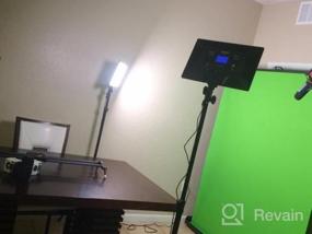 img 5 attached to Dazzne D50 LED Video Lighting Kit (3 Packs) With Wireless Remote, 13.9" Bi-Color Panel Light Stand, 45W 3000K-8000K CRI>96 Studio Lights For Video Shooting Live Stream Photography YouTube