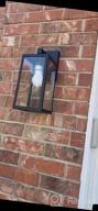 img 1 attached to MAXvolador Waterproof Wall Sconce Light Fixture- Rust Resistant Lantern For Porch With Clear Glass Shade review by Marcelo Montalvo