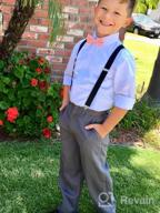 img 1 attached to 👔 HoldEm Satin Solid Adjustable Pre Tied Boys' Accessories and Bow Ties: Elegant Style for Young Gentlemen review by Robert Castro