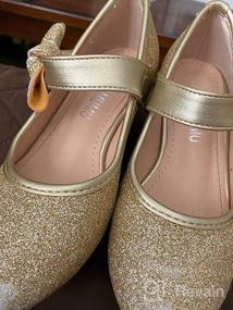 img 6 attached to Adamumu Princess Toddler Sparkle Girls' Flat Shoes