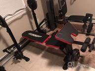 img 1 attached to Olympic Weight Bench With Rack, 330Lbs Adjustable Home Gym Workout Set For Full Body Exercise - Leg Developer, Preacher Curl & Bench Press review by Kyle Hong