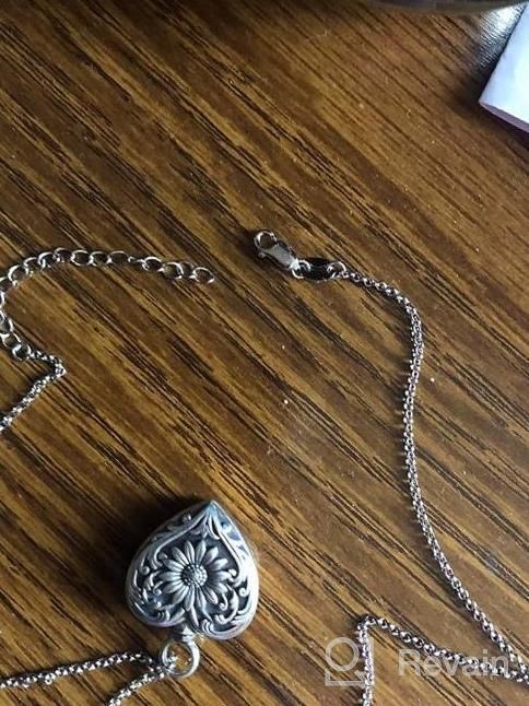 img 1 attached to Sterling Silver Cremation Jewelry - SOULMEET Urn Necklace To Cherish Memories & Keep Loved Ones Near You review by Jack Herrera