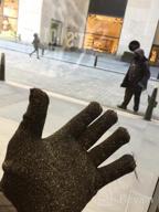 img 1 attached to Mujjo Knitted Winter Gloves with Touch-Screen Compatibility, Dual Insulation Layers, Full-Hand Mobility, Non-Slip Phone Grip and Leather Wrist Cuff". review by Jacob Sriubas