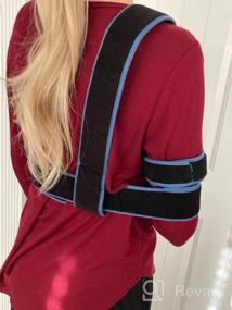 img 6 attached to Velpeau Arm Sling For Elbow Injury - Medical Shoulder Immobilizer Rotator Cuff Support Brace Strap - Comfortable For Shoulder Injury, Broken, Dislocated, Fractured, Left & Right (Medium)