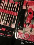 img 1 attached to 18Pcs Professional Manicure Pedicure Set Nail Clippers Travel Hygiene Stainless Steel Nail Cutter Care Kit With Leather Case By Teamkio review by Scott Reeves
