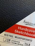 img 1 attached to 📚 3 Pack Hardcover Sketchbooks - 4" x 6" Drawing Books with 110 Sheets - Hardbound Journal, Perfect for Pencils, Graphite, Charcoal, Pen review by Andre Tenk