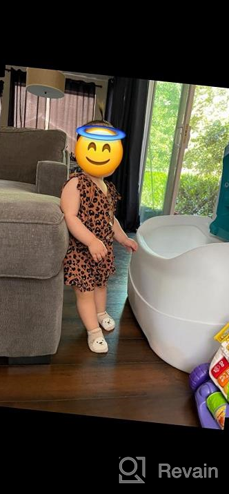 img 1 attached to 🐆 Adorable Leopard Sleeveless Jumpsuit: Perfect Toddler Girls' Clothing Choice! review by Erin Sacchetti