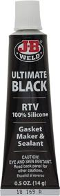 img 3 attached to 🔧 J-B Weld 32509 Ultimate Black RTV Silicone Gasket Maker and Sealant - Half Ounce