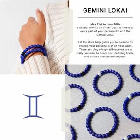 img 1 attached to Lokai Zodiac Sign Silicone Beaded Bracelet - Astrology Fashion Jewelry For Women & Men, Slide-On Fit, Gifts For Women.