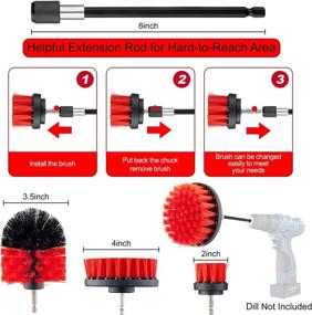 img 1 attached to 🚗 Ultimate Car Detailing Brush Set & Cleaning Kit with Gel for Interior & Exterior Auto Care