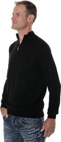 img 3 attached to Warm And Stylish: UGHOLIN Men'S 100% Yak Quarter Zip Knit Sweater