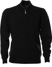 img 1 attached to Warm And Stylish: UGHOLIN Men'S 100% Yak Quarter Zip Knit Sweater