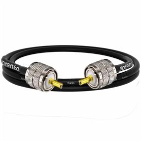 img 4 attached to YOTENKO PL259 Coax Jumper Cable 15Inches/1.3Ft RG58 Coaxial Cable, UHF Male To Male Cable 50 Ohm Coax Cable Low Loss For CB Radio,Ham Radio,SWR Meter,Dummy Load,Antenna Analyzer