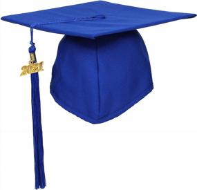 img 1 attached to Комплект из матовой выпускной кепки и платья 2022 года с подвеской в ​​виде кисточки, созданный GraduationForYou