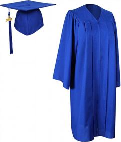img 4 attached to 2022 Matte Graduation Cap And Gown Set With Tassel Year Charm, By GraduationForYou