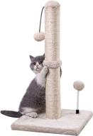 🐱 premium mecool cat scratching post: vertical scratcher for indoor cats & kittens with hanging ball logo