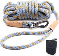 🐕 doglemi long leash for dogs training: 15 ft rope leash for recall, walking, camping – lightweight, heavy duty tie out check cord for large, medium, small dogs logo