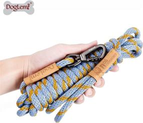 img 3 attached to 🐕 DogLemi Long Leash for Dogs Training: 15 ft Rope Leash for Recall, Walking, Camping – Lightweight, Heavy Duty Tie Out Check Cord for Large, Medium, Small Dogs