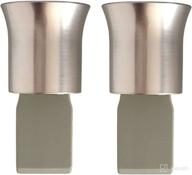 🌸 bath and body works 2-pack metallic flare wallflowers fragrance plug with brushed finish logo