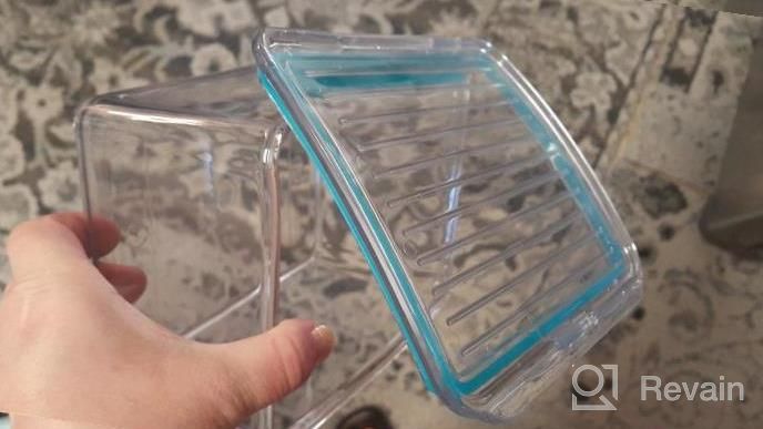 img 1 attached to IDesign Clear Plastic Pantry Container: BPA-Free Storage Organizer With Air-Tight Lid For Kitchen, Fridge, Freezer, And Cabinet review by Brandon Rogers