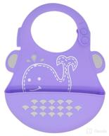 регулируемый силиконовый нагрудник marcus willo purple логотип