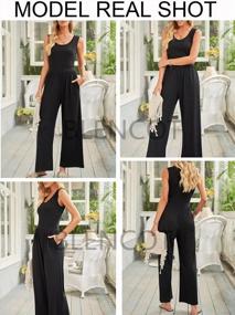 img 2 attached to Women'S Loose Sleeveless Jumpsuit With Adjustable Spaghetti Straps, Long Pants, Pockets And Casual Style